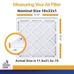 18x22 MERV 13 Pleated Air Filter 6-Pack