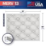 BNX TruFilter 20x25x1 MERV 13 Air Filters 12-Pack