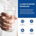 TEEHAY EDR2RXD1 Water Filter 2 Pack Replacement