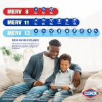 Clorox MERV 13 Air Filters, 20x20x1, Pack of 4