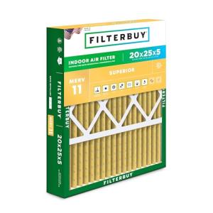 Filterbuy 20x25x5 MERV 11 Air Filter 1-Pack
