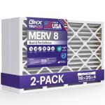 BNX TruFilter MERV 8 16x25x4 Air Filter 2-Pack