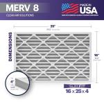 BNX TruFilter MERV 8 16x25x4 Air Filter 2-Pack