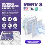 BNX TruFilter MERV 8 16x25x4 Air Filter 2-Pack