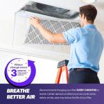BNX TruFilter MERV 8 16x25x4 Air Filter 2-Pack