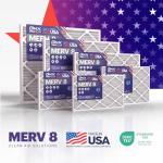 BNX TruFilter MERV 8 16x25x4 Air Filter 2-Pack
