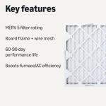 Amazon Basics Merv 5 Air Filters 16x20x1 Pack of 6