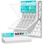 AEROVIVO 16x25x1 Refillable Air Filter Kit