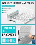 AEROVIVO 16x25x1 Refillable Air Filter Kit
