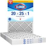 Clorox MERV 11 Pleated Air Filters, Pack of 4