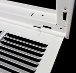 24" X 20" Steel Air Filter Grille - White