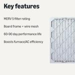 Amazon Basics Merv 5 Air Filters 16x25x1, 6-Pack