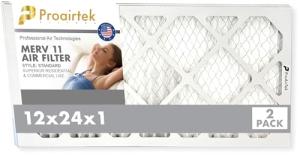 Proairtek 12x24x1 MERV 11 Air Filter Pack