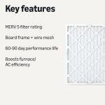 Amazon Basics Merv 5 20x25x1 Air Filter Pack