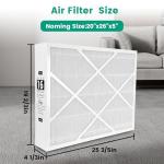 2 Pack MERV 16 Furnace Air Filters 20x26x5