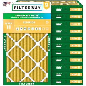 Filterbuy 14x24x2 MERV 11 Air Filters 12-Pack