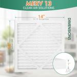 14x14x1 Air Filters, MERV 13, 6 Pack