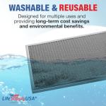 LifeSupplyUSA 24x30x1 Reusable Electrostatic Air Filter