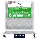 MervKing 18x18x1 MERV 8 Air Filter 6-Pack