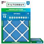 Filterbuy MERV 13 Air Filters 18x21x1 (2-Pack)
