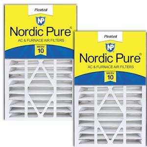 Nordic Pure 16x25x5 MERV 10 Air Filters 2 Pack