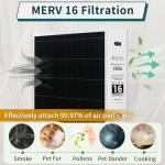MERV 16 Y6606 Filter 20x21x5 - 2 Pack