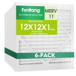 12x12x1 Pleated Air Filters - MERV 11, 6 Pack