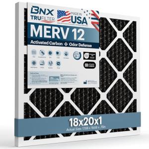BNX TruFilter 18x20x1 MERV 12 Odor Defense Filter