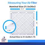 Filter King 21.5x26x2 MERV 8 Air Filters 4-Pack