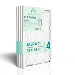 Accumulair Platinum MERV 11 Air Filter 4-Pack