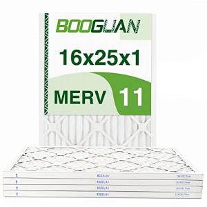 BOOGUAN 16x25x1 MERV 11 Pleated Air Filters 4-Pack