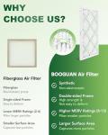 BOOGUAN 16x25x1 MERV 11 Pleated Air Filters 4-Pack