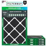 14x30x1 MERV 8 Air Filter Odor Eliminator 4-Pack
