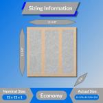 12x12 Glasfloss Fiberglass Air Filter - Box of 4