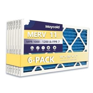 Maycold 10x20x1 MERV 11 Air Filter Pack