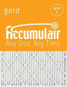 Accumulair Gold 12x25x1 MERV 8 Air Filter Pack