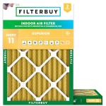 Filterbuy MERV 11 10x14x2 Air Filters (2-Pack)