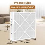 2 Pack MERV 16 20x20x5 Air Filters Bundle