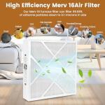 2 Pack MERV 16 20x20x5 Air Filters Bundle