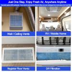 Cut-to-Fit Air Vent Filter Roll, 12"x90