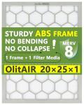 OlitAir 20x25x1 MERV 8 Reusable Air Filter