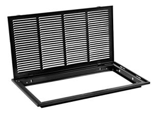24" X 16" Steel Air Filter Grille - Black