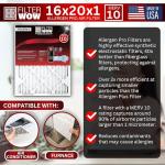FilterWow Allergen Pro MERV 10 Air Filter 2-Pack