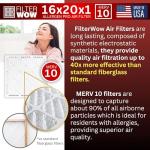 FilterWow Allergen Pro MERV 10 Air Filter 2-Pack