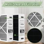 2 Pack Y6604 MERV 16 Air Filter, 20x26x5