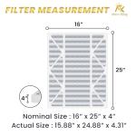 MervKing 16x25x4 MERV 8 Air Filters 2-Pack