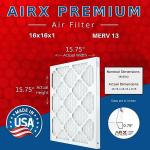 AIRX MERV 13 Electrostatic Pleated Air Filters 6 Pack