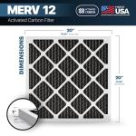 BNX TruFilter 20x20x1 MERV 12 Odor Defense Filters