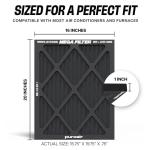 PuroAir Mega MERV 13 Activated Carbon Filters 4 Pack