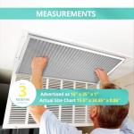 Washable Electrostatic Air Filter 16x25x1 MERV 8